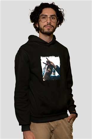 Young Thug Baskılı Unisex Siyah Hoodie