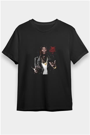 Young Thug Baskılı Unisex Siyah Tişört
