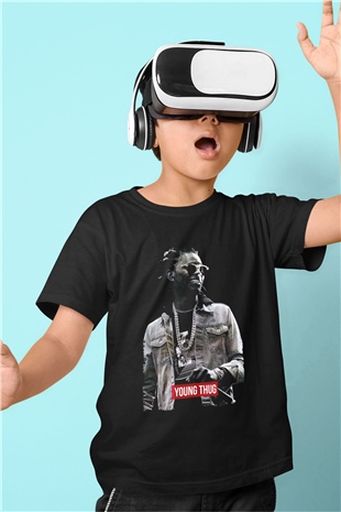 Young Thug Siyah Unisex Çocuk Tişört