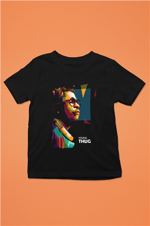 Young Thug Siyah Unisex Çocuk Tişört