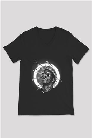 Young Thug Siyah Unisex V Yaka Tişört