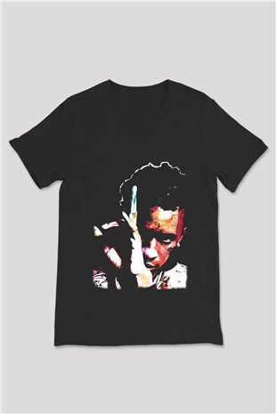 Young Thug Siyah Unisex V Yaka Tişört