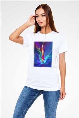 Yüzme Beyaz Unisex Tişört T-Shirt - TişörtFabrikası
