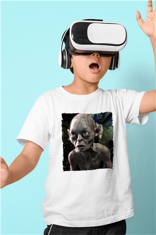 Yüzüklerin Efendisi Beyaz Unisex  Çocuk Tişört