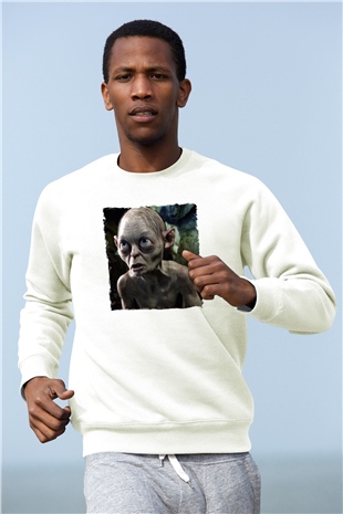 Yüzüklerin Efendisi Beyaz Unisex  Sweatshirt