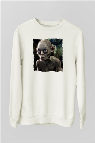 Yüzüklerin Efendisi Beyaz Unisex  Sweatshirt