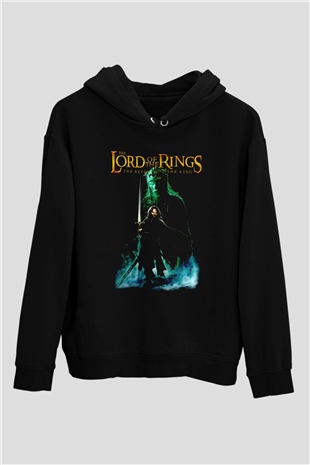 Yüzüklerin Efendisi Siyah Unisex Hoodie