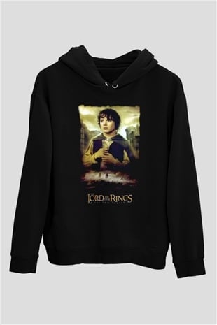 Yüzüklerin Efendisi Siyah Unisex Hoodie