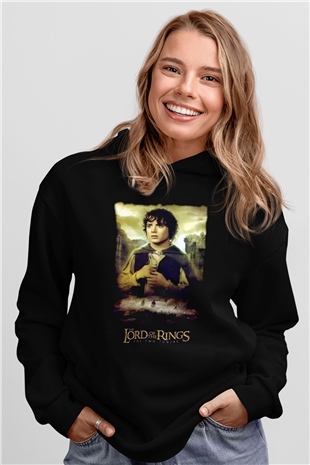 Yüzüklerin Efendisi Siyah Unisex Hoodie
