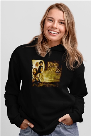 Yüzüklerin Efendisi Siyah Unisex Hoodie