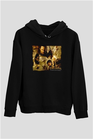Yüzüklerin Efendisi Siyah Unisex Hoodie
