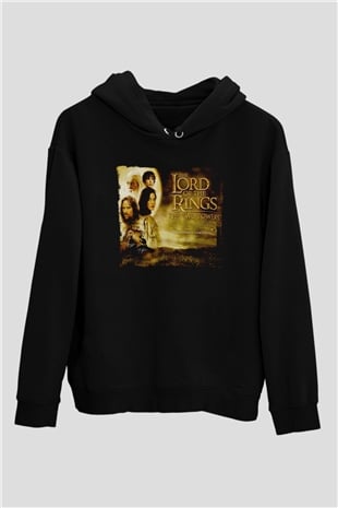 Yüzüklerin Efendisi Siyah Unisex Hoodie
