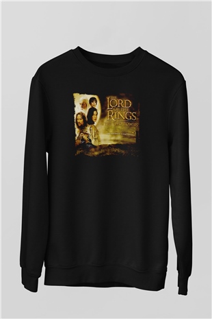 Yüzüklerin Efendisi Siyah Unisex  Sweatshirt