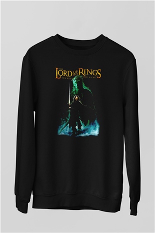 Yüzüklerin Efendisi Siyah Unisex  Sweatshirt
