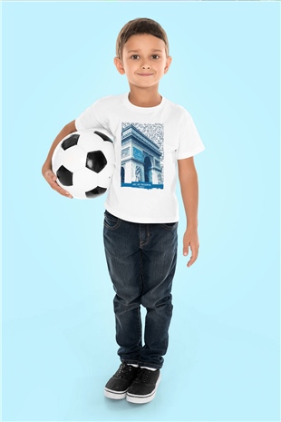 Zafer Takı Beyaz Unisex Çocuk Tişört