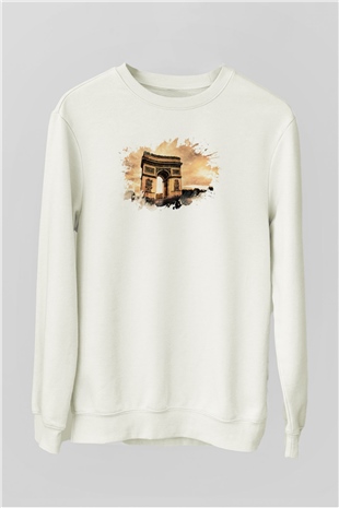 Zafer Takı Beyaz Unisex Sweatshirt