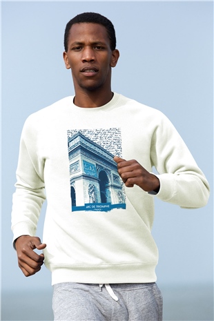Zafer Takı Beyaz Unisex Sweatshirt