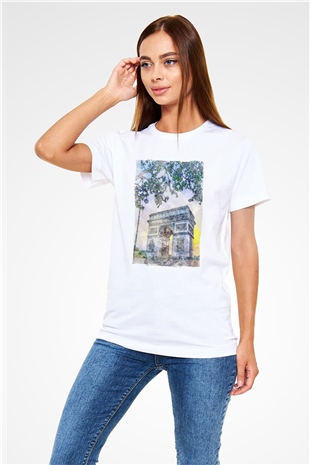 Zafer Takı Beyaz Unisex Tişört T-Shirt - TişörtFabrikası