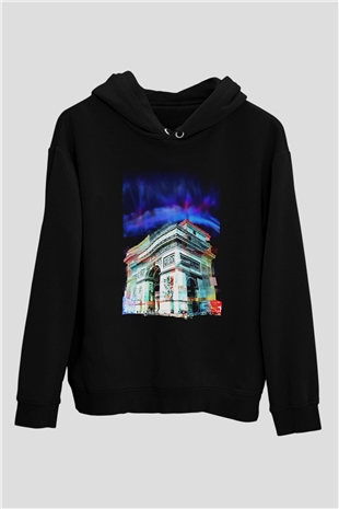 Zafer Takı Siyah Unisex Hoodie