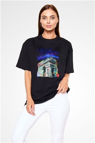 Zafer Takı Siyah Oversize Tişört Oversize T-shirt - TişörtFabrikası