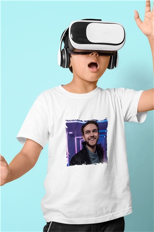 Zedd Baskılı Beyaz Çocuk Tişört