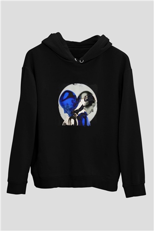 Zedd Baskılı Unisex Siyah Hoodie