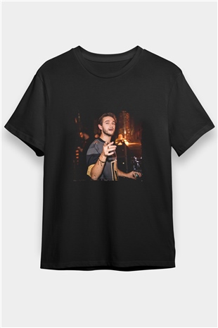 Zedd Baskılı Unisex Siyah Tişört