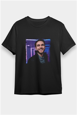 Zedd Baskılı Unisex Siyah Tişört