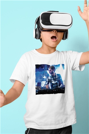 Zedd Beyaz Unisex Çocuk Tişört