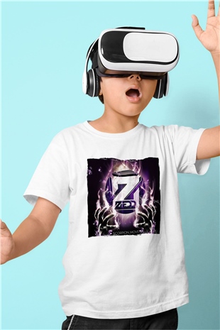 Zedd Beyaz Unisex Çocuk Tişört