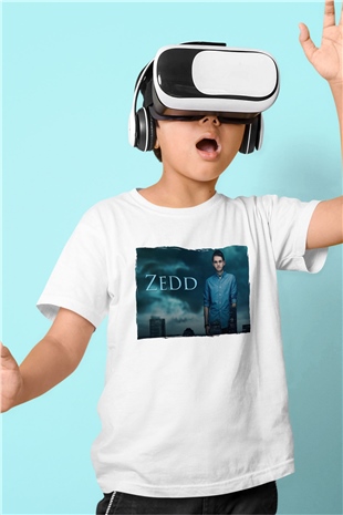 Zedd Beyaz Unisex Çocuk Tişört