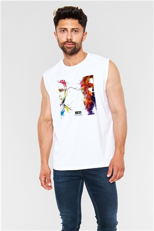 Zedd Beyaz Unisex Kolsuz Tişört