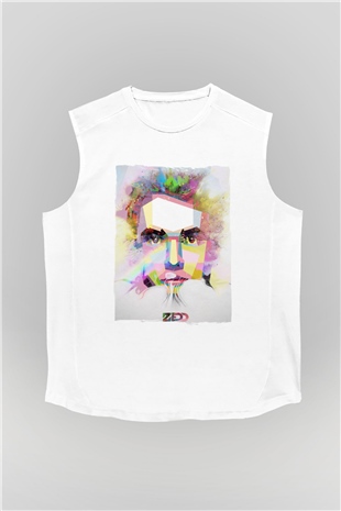 Zedd Beyaz Unisex Kolsuz Tişört