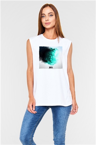 Zedd Beyaz Unisex Kolsuz Tişört