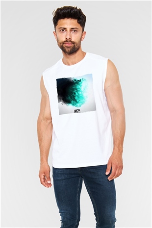 Zedd Beyaz Unisex Kolsuz Tişört