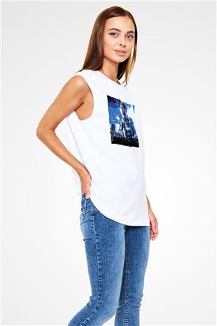 Zedd Beyaz Unisex Kolsuz Tişört