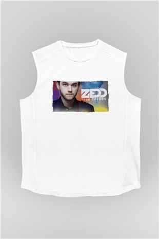 Zedd Beyaz Unisex Kolsuz Tişört
