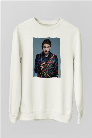 Zedd Beyaz Unisex Sweatshirt