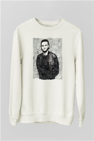 Zedd Beyaz Unisex Sweatshirt