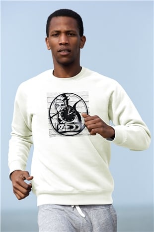 Zedd Beyaz Unisex Sweatshirt