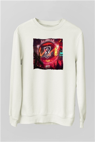 Zedd Beyaz Unisex Sweatshirt