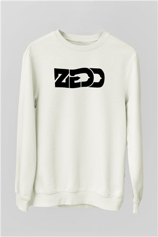 Zedd Beyaz Unisex Sweatshirt