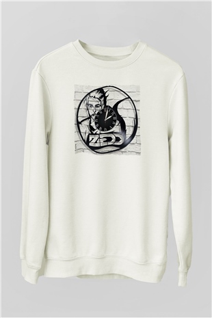 Zedd Beyaz Unisex Sweatshirt