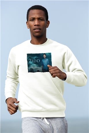 Zedd Beyaz Unisex Sweatshirt