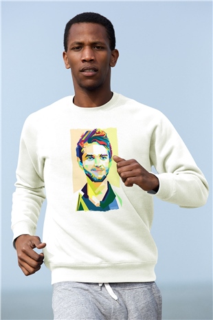 Zedd Beyaz Unisex Sweatshirt