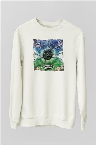Zedd Beyaz Unisex Sweatshirt