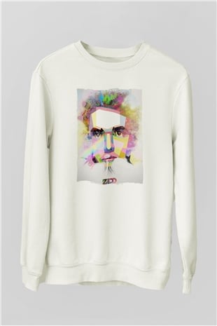 Zedd Beyaz Unisex Sweatshirt
