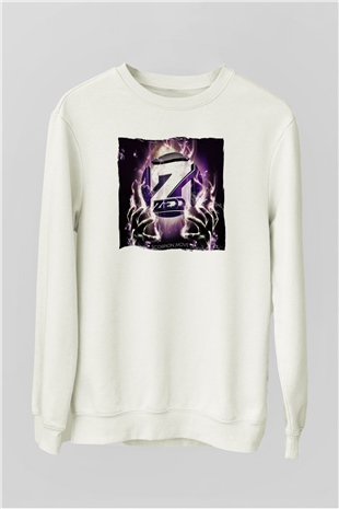 Zedd Beyaz Unisex Sweatshirt
