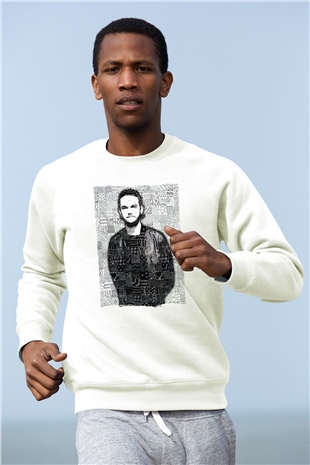 Zedd Beyaz Unisex Sweatshirt