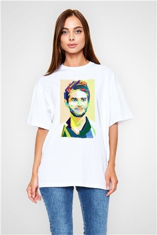Zedd Beyaz Oversize Tişört Oversize T-shirt - TişörtFabrikası